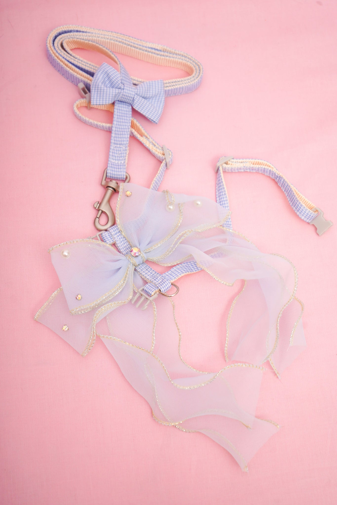 Pearl Bowtie Harness For Dog (leash included)