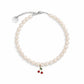 Purry Purry Genuine Freshwater Pearl Adjustable Dog Necklace – Customizable Charms