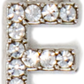 Diamond Letter Silver Charm Collection