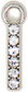 Diamond Letter Silver Charm Collection