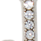 Diamond Letter Silver Charm Collection