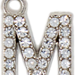 Diamond Letter Silver Charm Collection