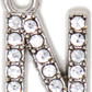Diamond Letter Silver Charm Collection