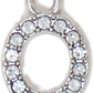 Diamond Letter Silver Charm Collection