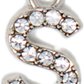 Diamond Letter Silver Charm Collection