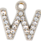 Diamond Letter Silver Charm Collection