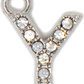 Diamond Letter Silver Charm Collection