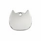 Cat Head Engraved ID Tag