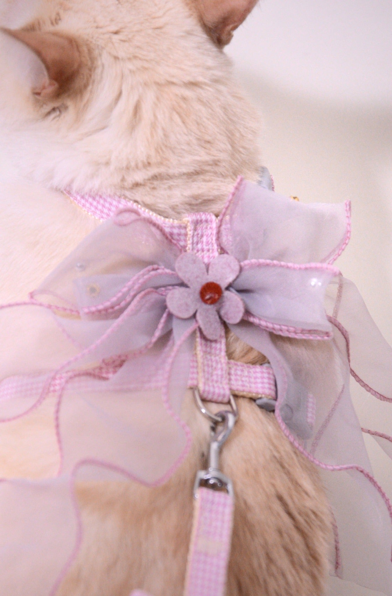 Cherry Blossom Harness Set For Cat (leash included)