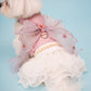 Pink Snow White Harness Dress For Dog (leash included)