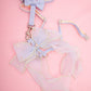 Pearl  Bowtie Harness For Dog (leash included)
