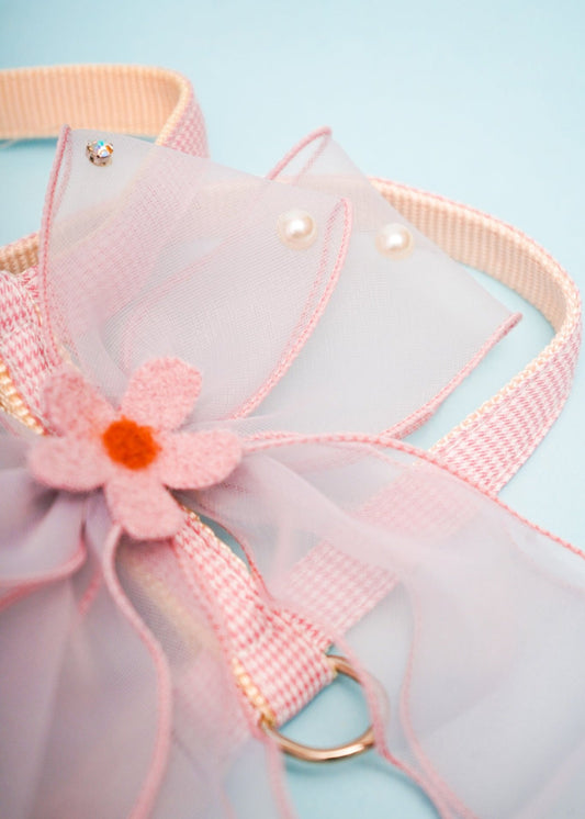 Cherry Blossom Harness Set For Dog (leash included)