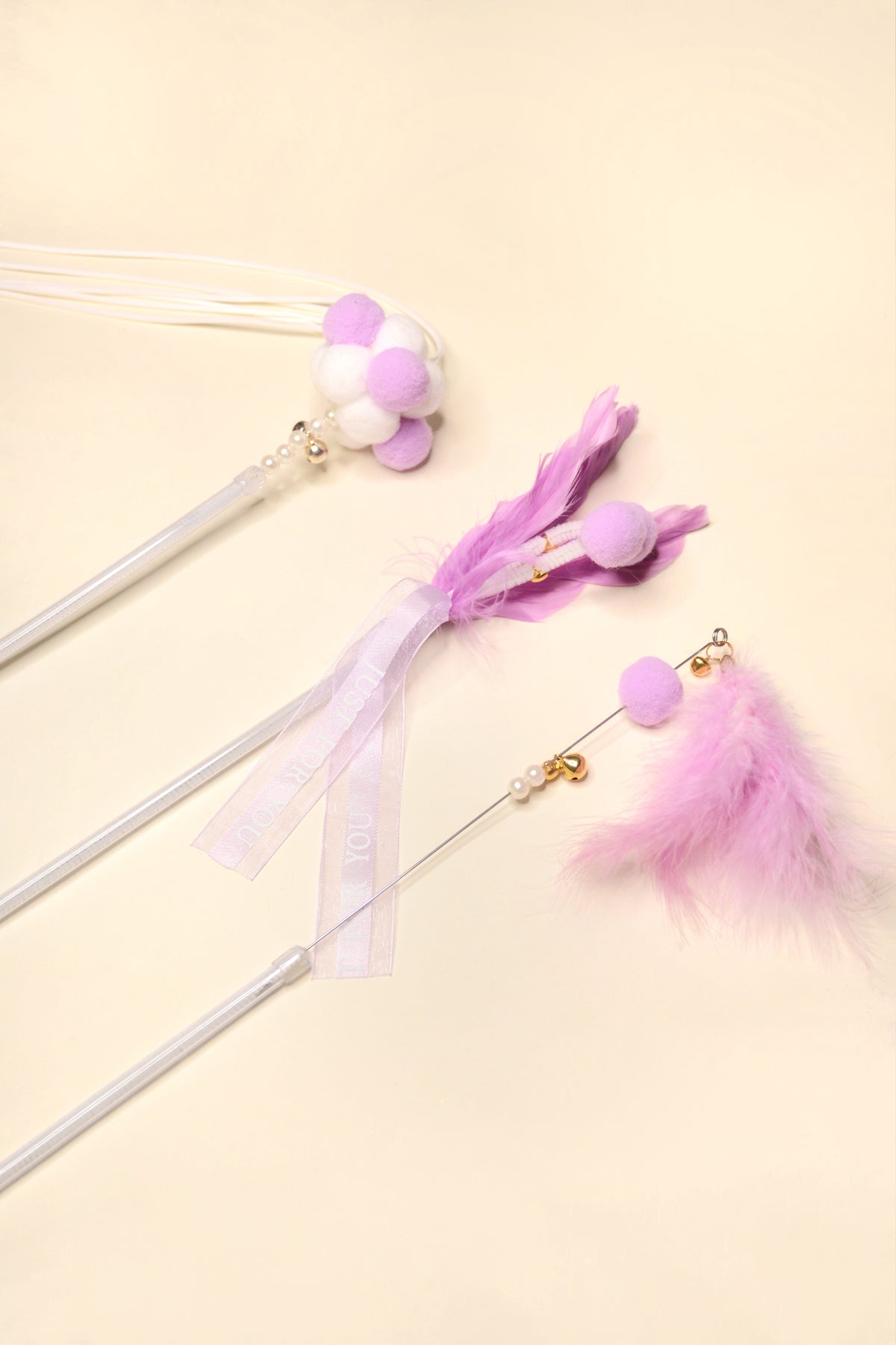 Halloween Cat Teaser Bouquet - Lavender Purple (3 cat toys included) - view 4 | PurryPurry